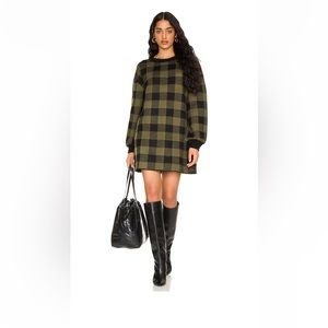 LPA Plaid Sweater Dress